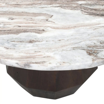 Coffee table Oberoy Blush beige 80Ø