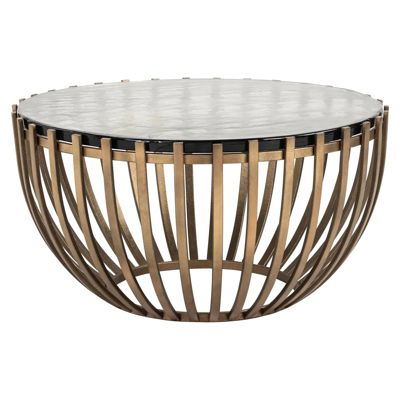 Coffee table Volante gold 84Ø