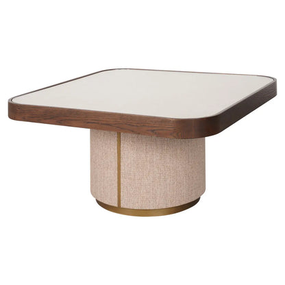 Coffee table Willox brown  including glass (Set of 2)