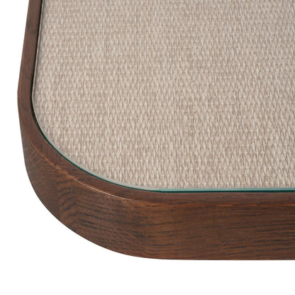 Coffee table Willox brown  including glass (Set of 2)
