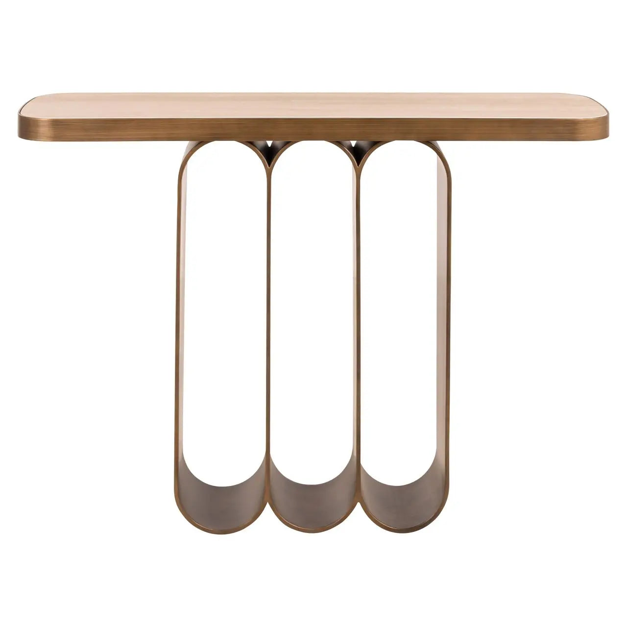 Console Locarno brushed gold