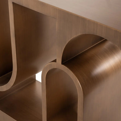 Console Lugano brushed gold