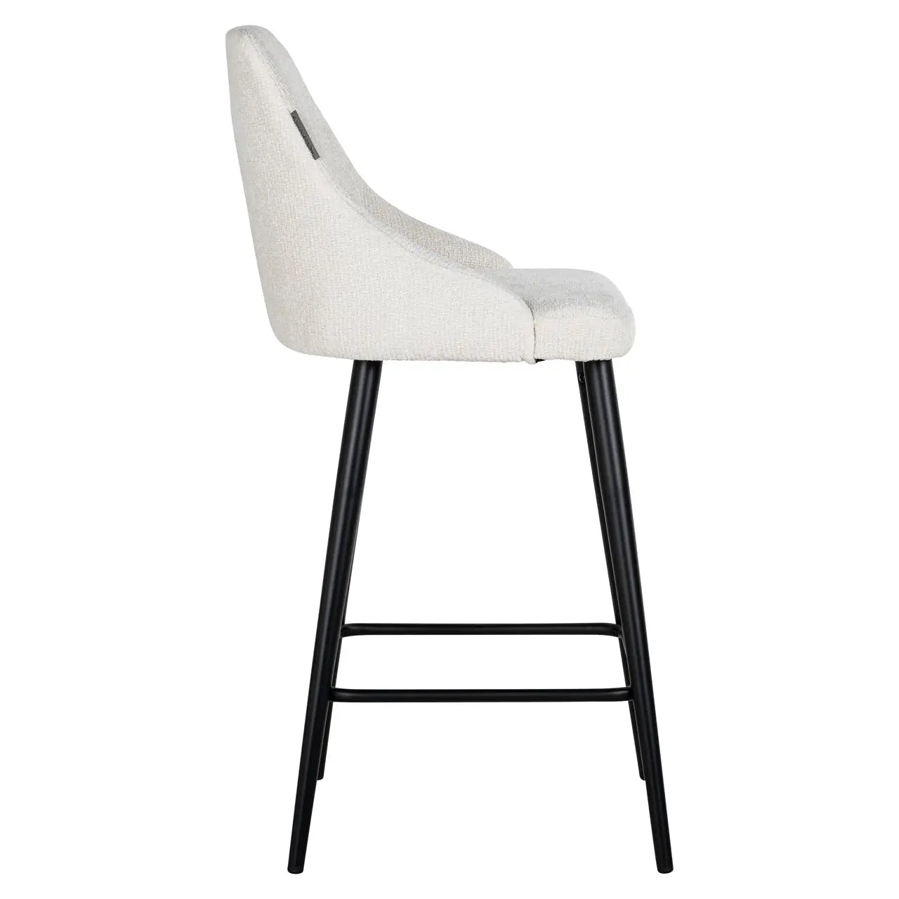 Counter stool Brooke white unicorn (Set of 2)