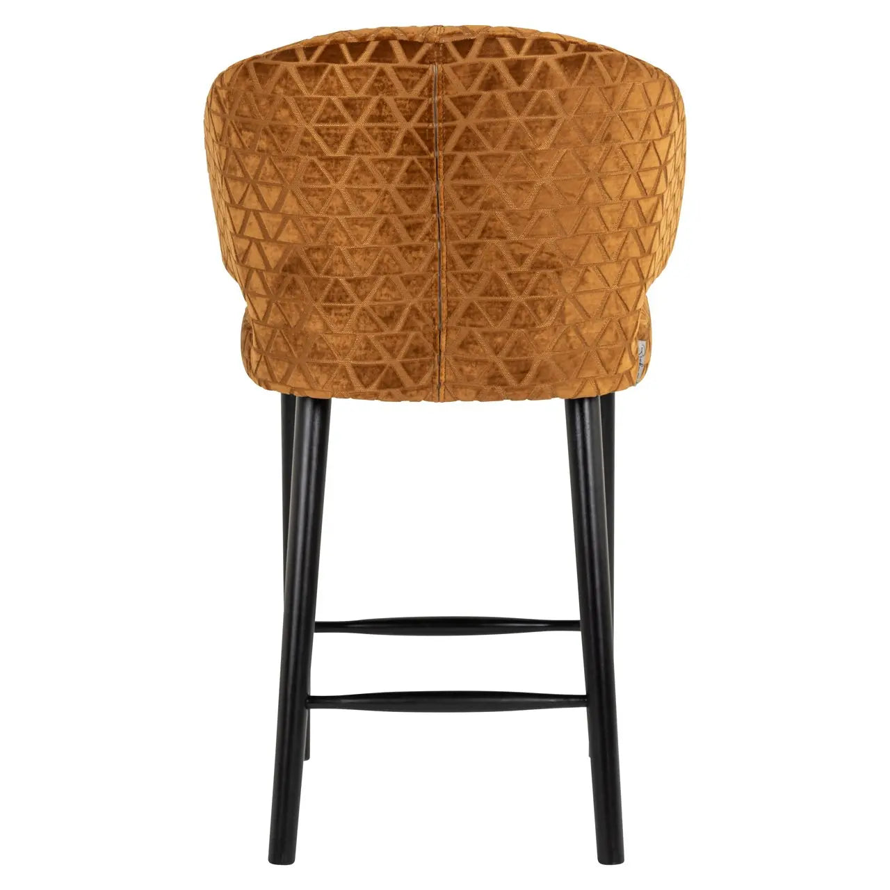 Counter stool Indigo old gold triangle