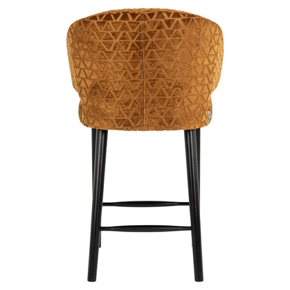 Counter stool Indigo old gold triangle