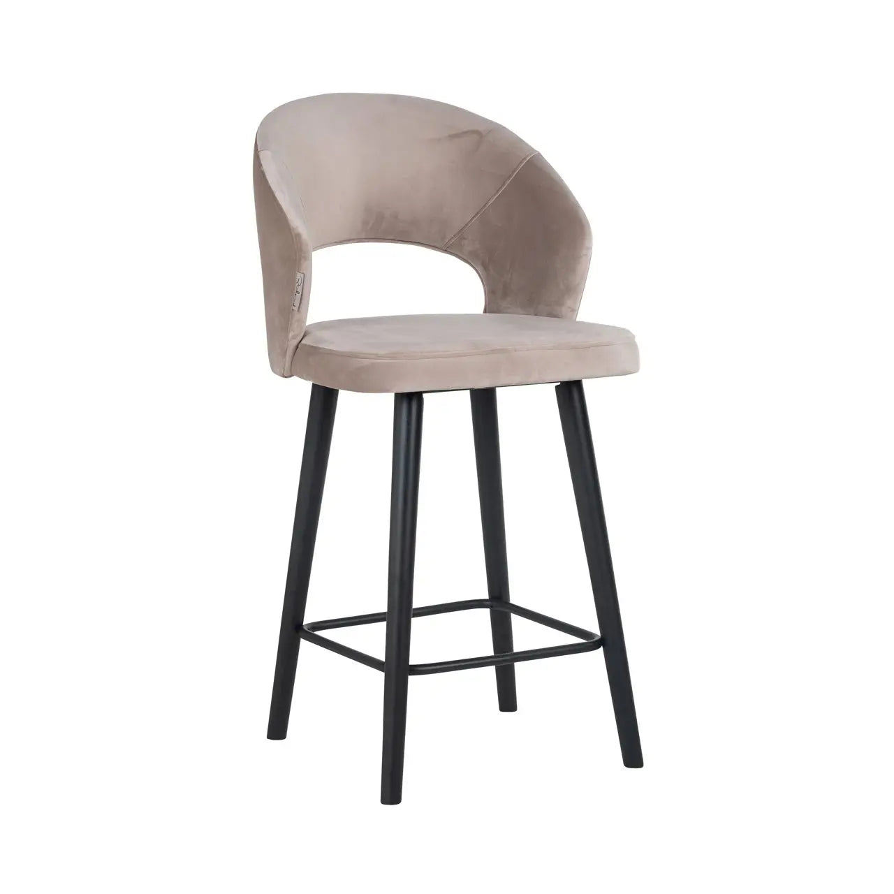 Counter stool Savoy khaki velvet