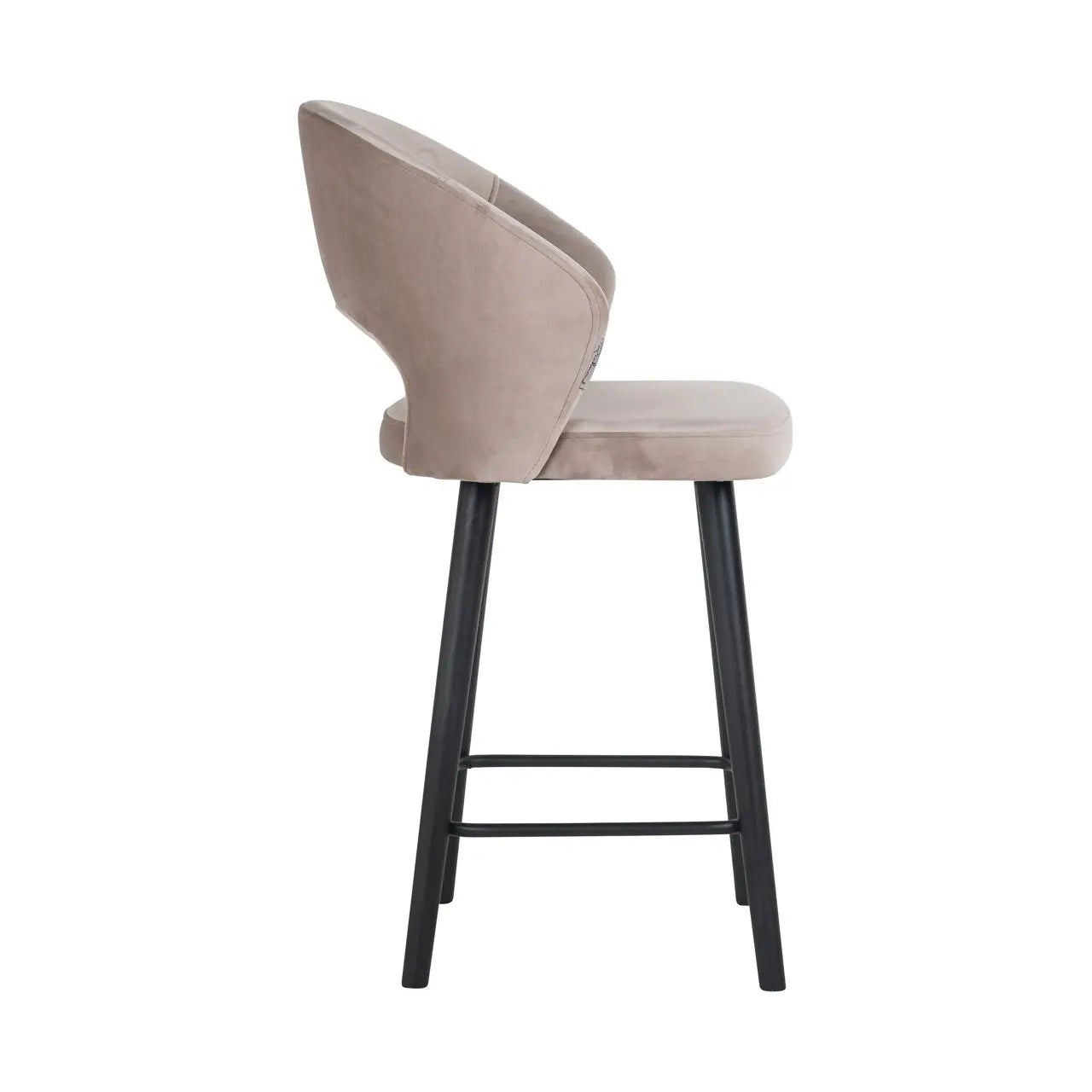Counter stool Savoy khaki velvet