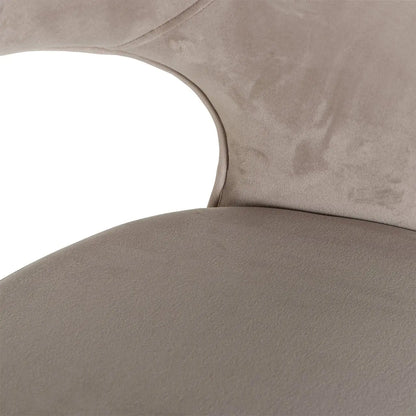 Counter stool Savoy khaki velvet