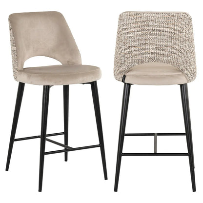 Counter stool Tabitha trendy nature fire retardant