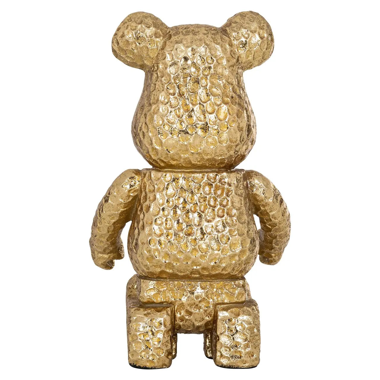 Decorative object Bear gold sitting