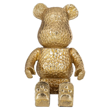 Decorative object Bear gold sitting