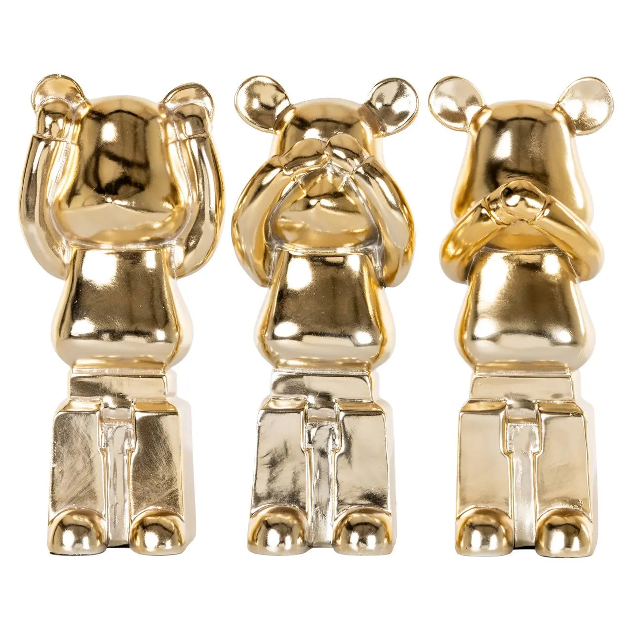Decorative object Berna gold (Set of 3)