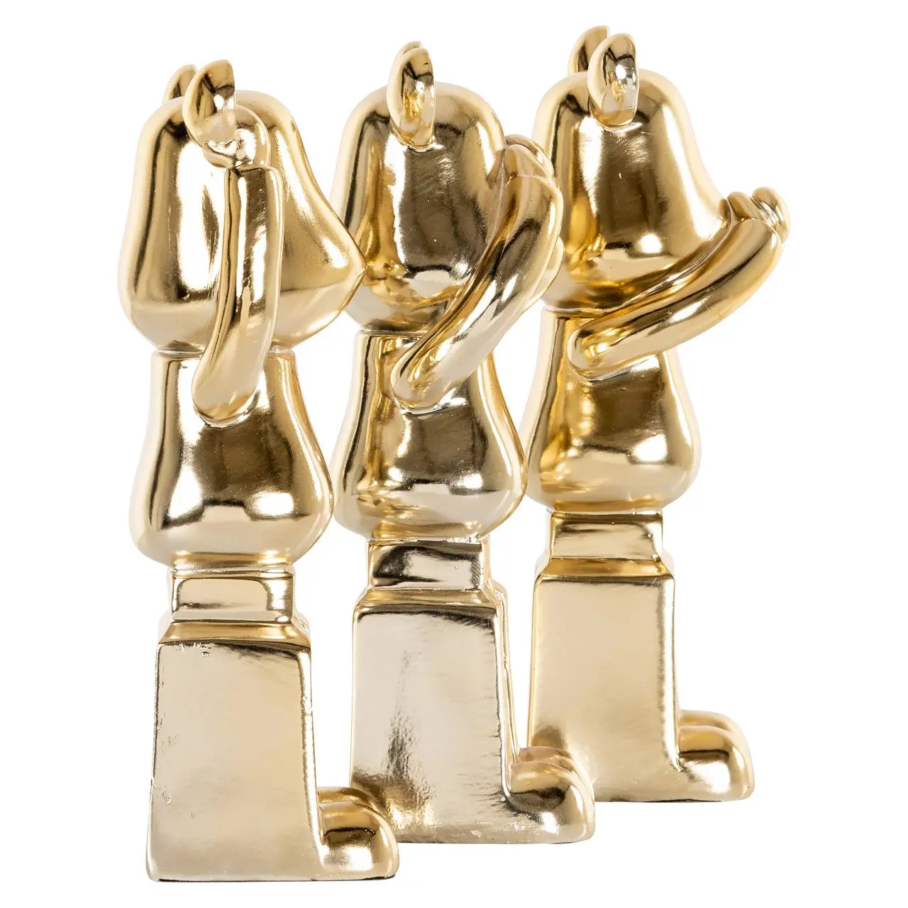 Decorative object Berna gold (Set of 3)