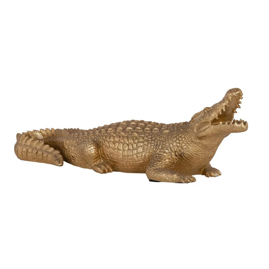 Decorative object Crocodile gold