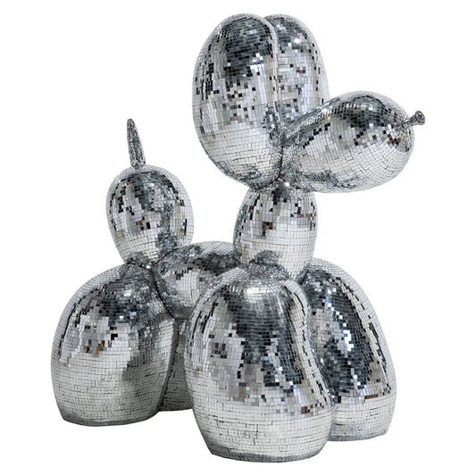 Decorative object Dog silver large