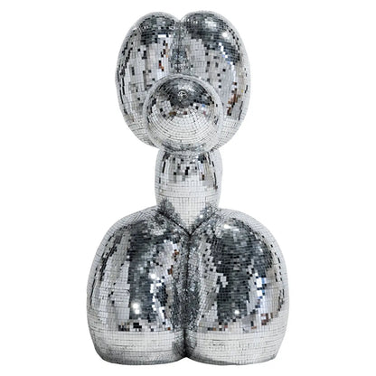 Decorative object Dog silver large