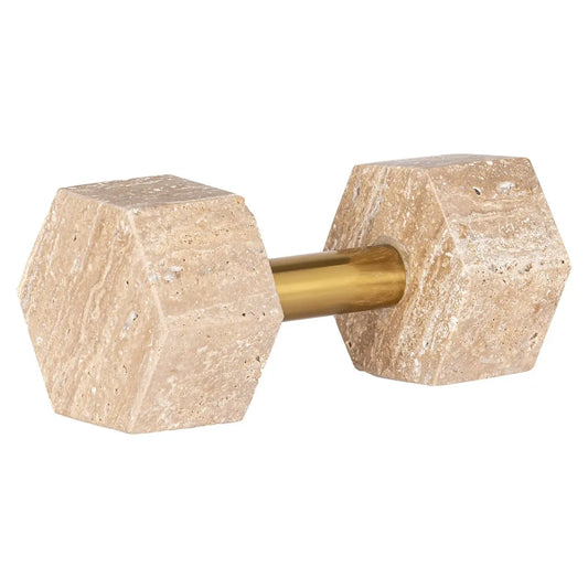 Decorative object Dumble beige