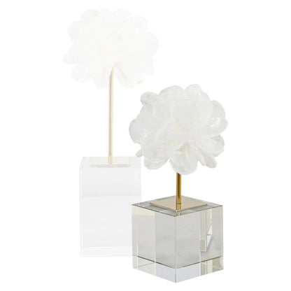 Decorative object Eline white small