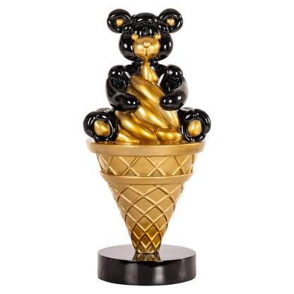 Decorative object Harly black/gold