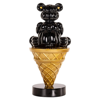 Decorative object Harly black/gold