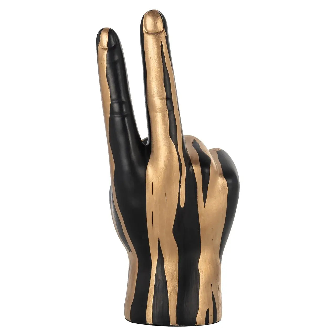 Decorative object Peace black/gold