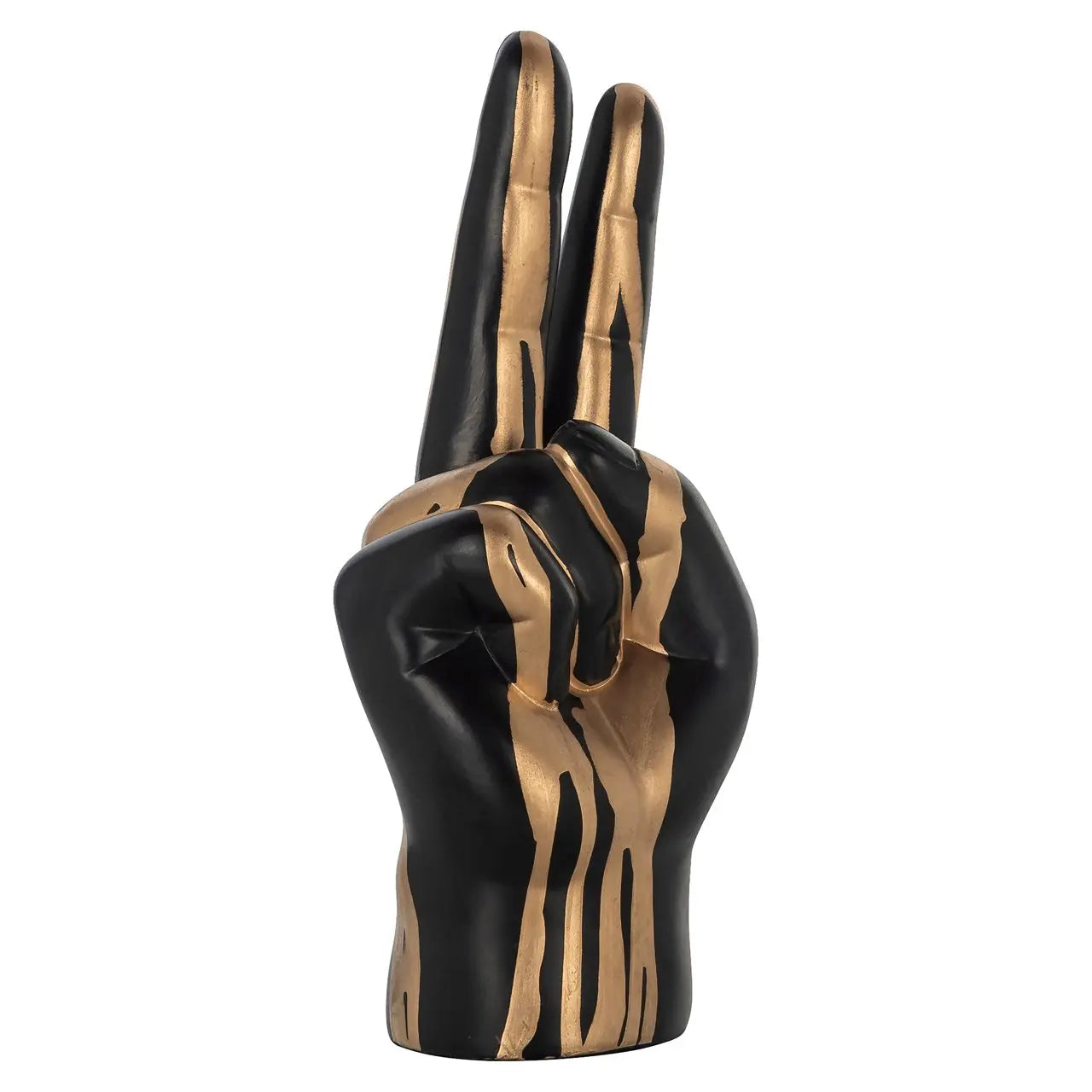 Decorative object Peace black/gold