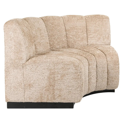 Dining bench Hillpark lovely beige round corner