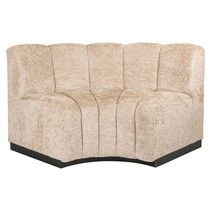 Dining bench Hillpark lovely beige round corner