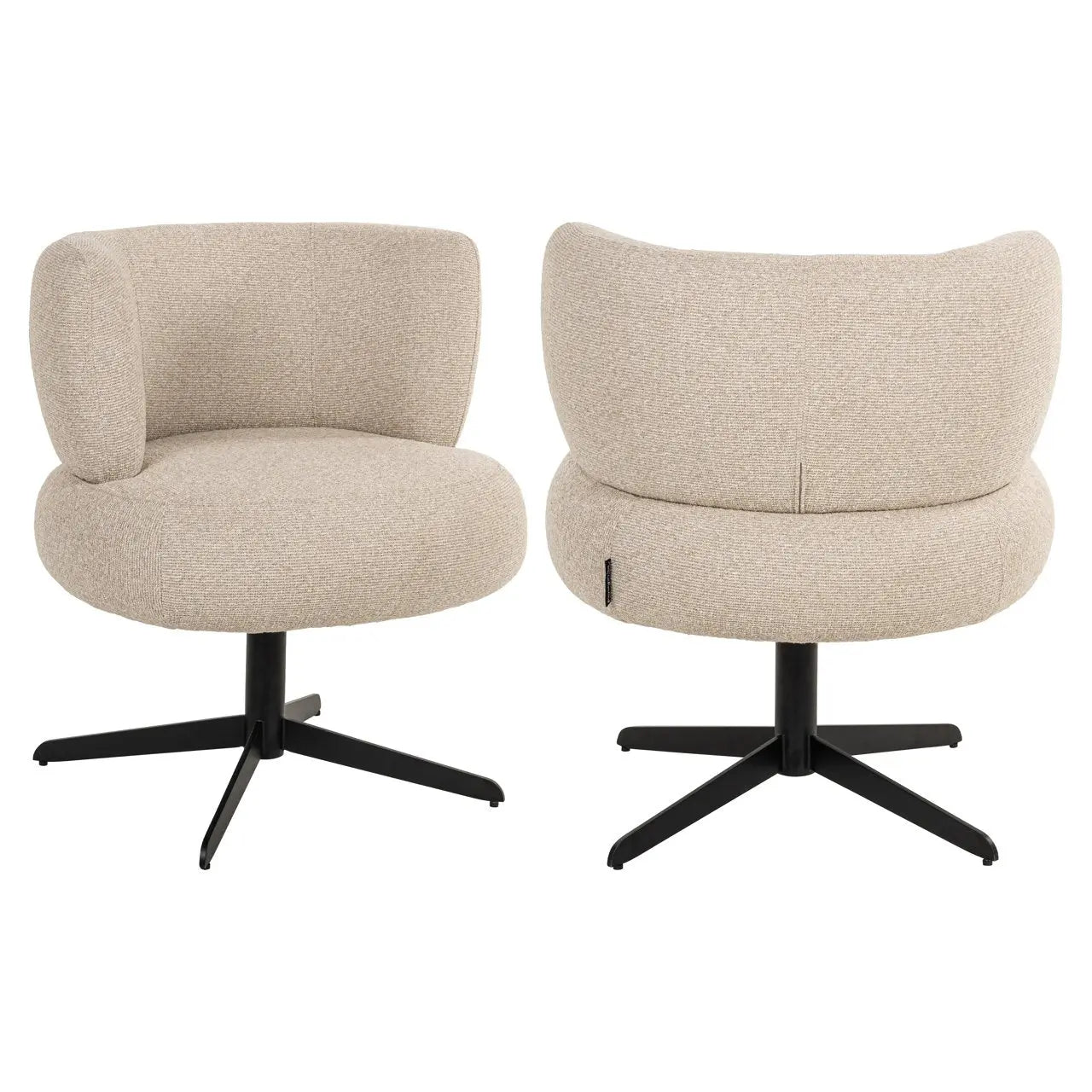 Dining chair Alexis biscotti swivel