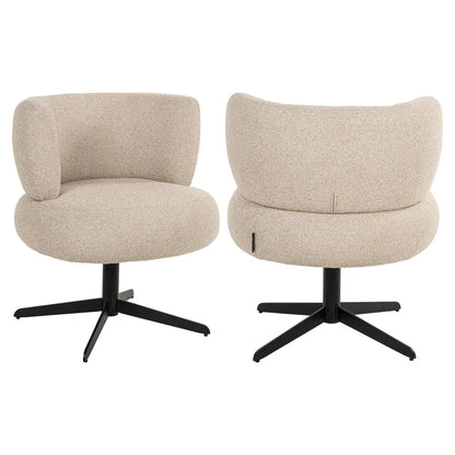 Dining chair Alexis biscotti swivel
