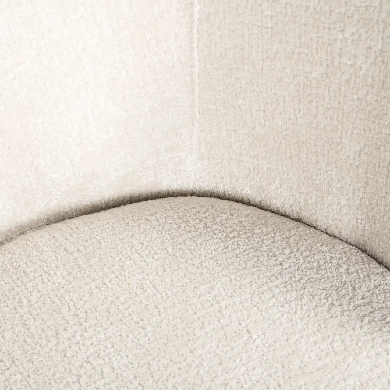 Dining chair Amphara FR white chenille fire retardant