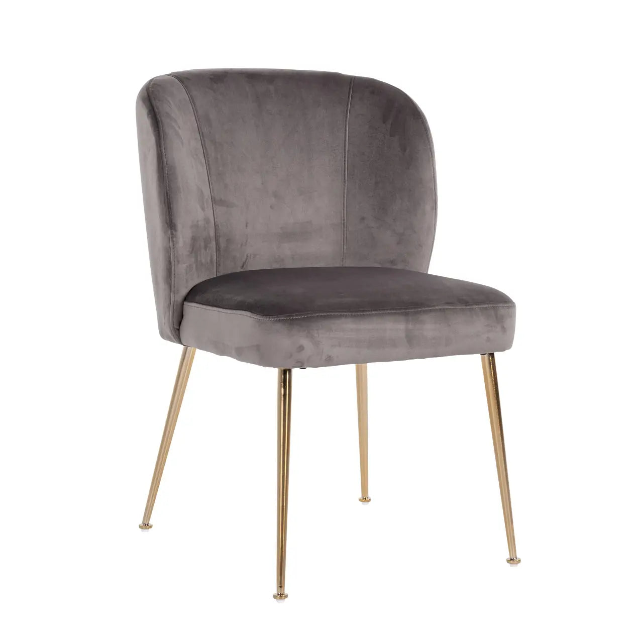 Dining chair Cannon stone velvet