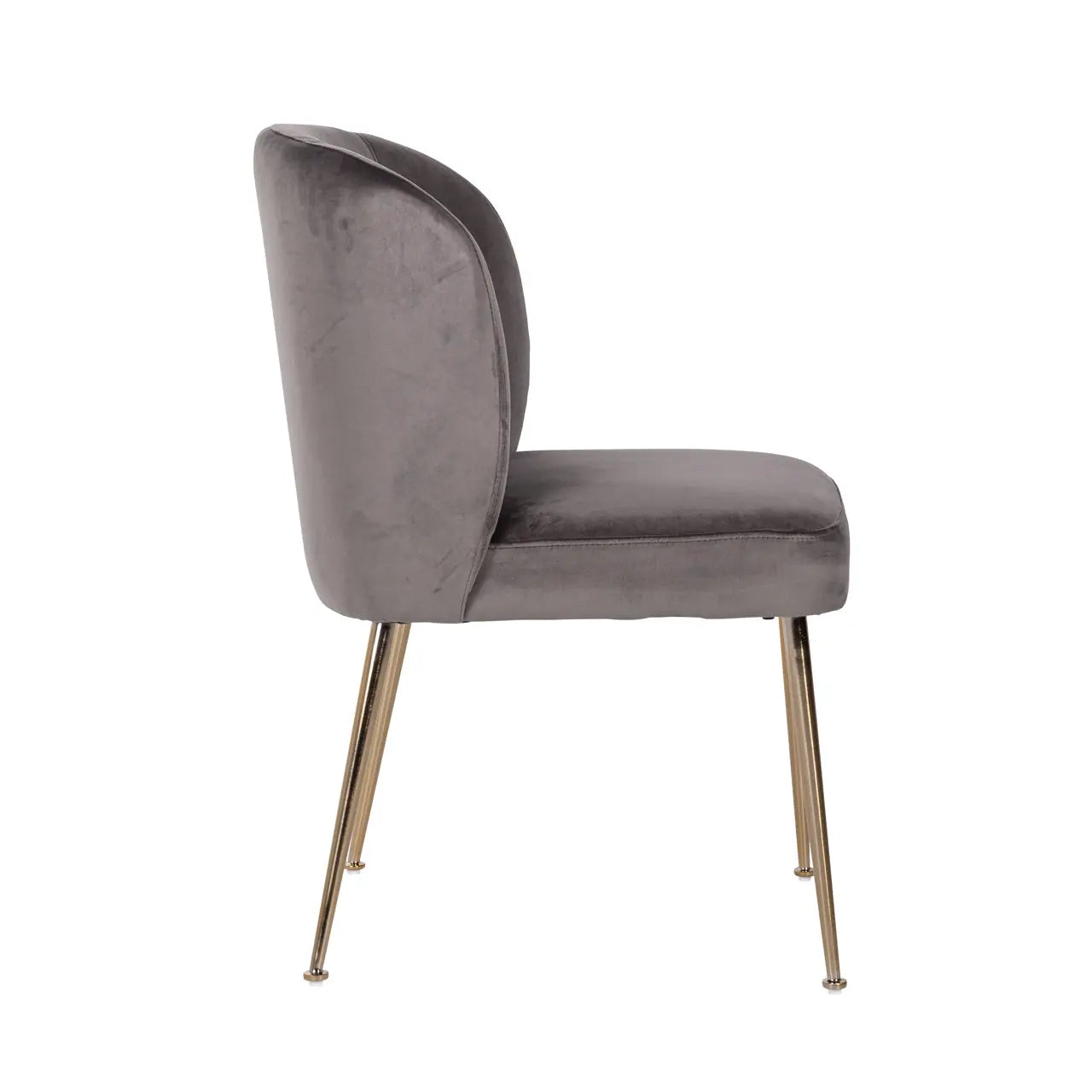 Dining chair Cannon stone velvet