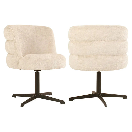 Dining chair Chadwick cream fusion swivel