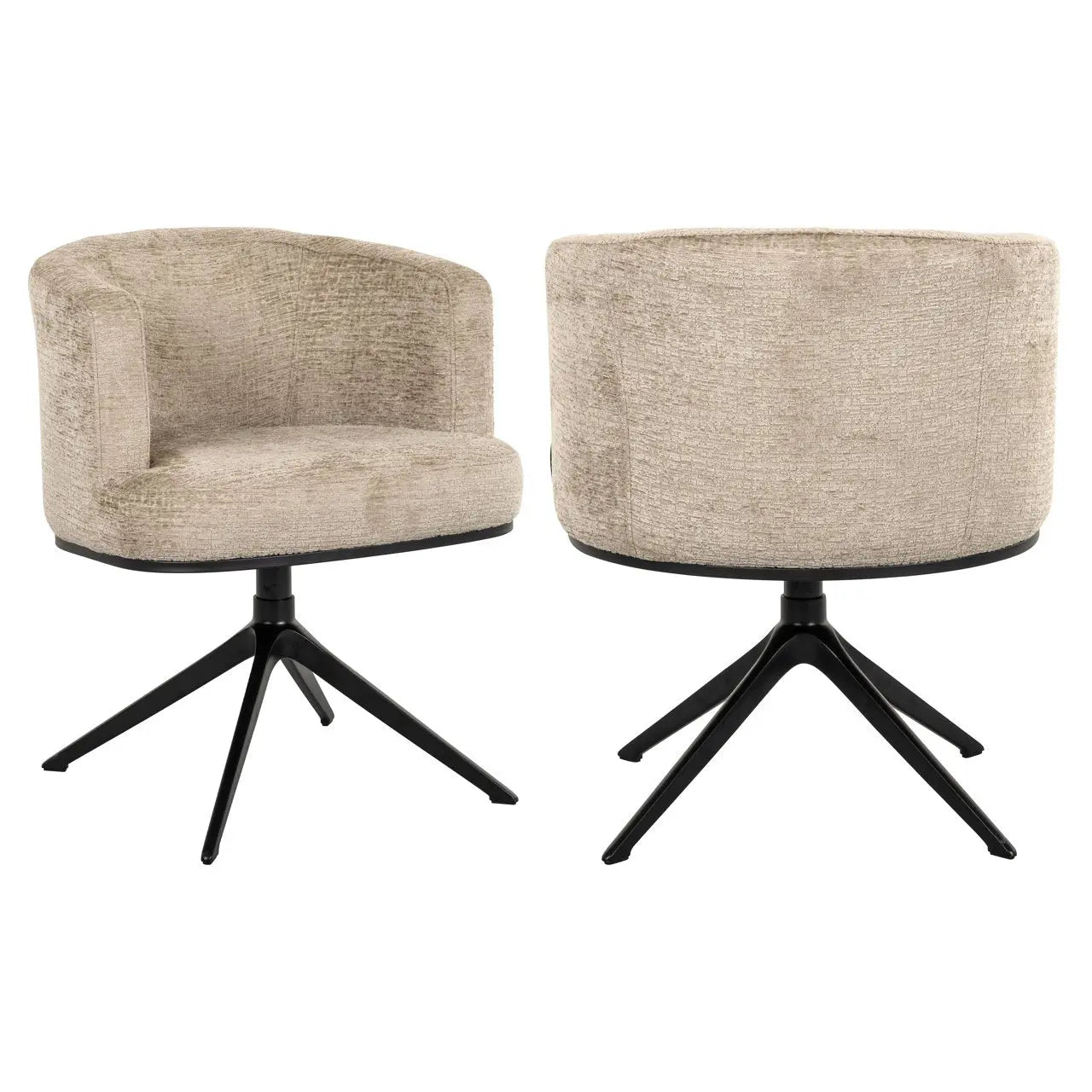 Dining chair Cheyenne desert fusion swivel fire retardant