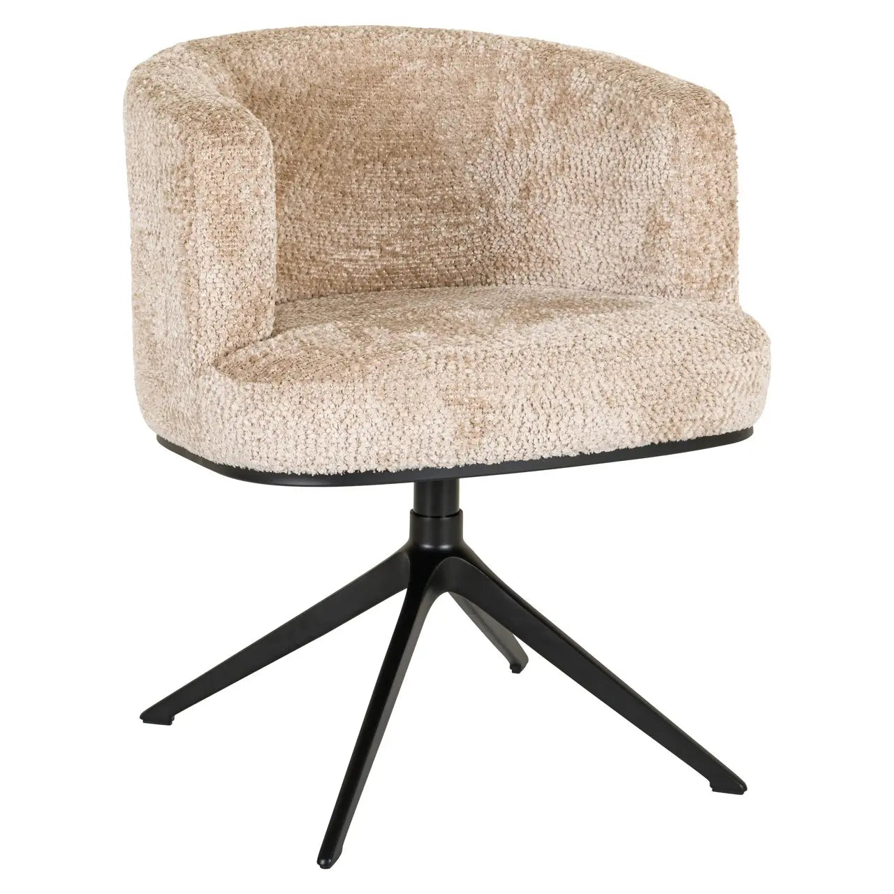 Dining chair Cheyenne lovely beige swivel