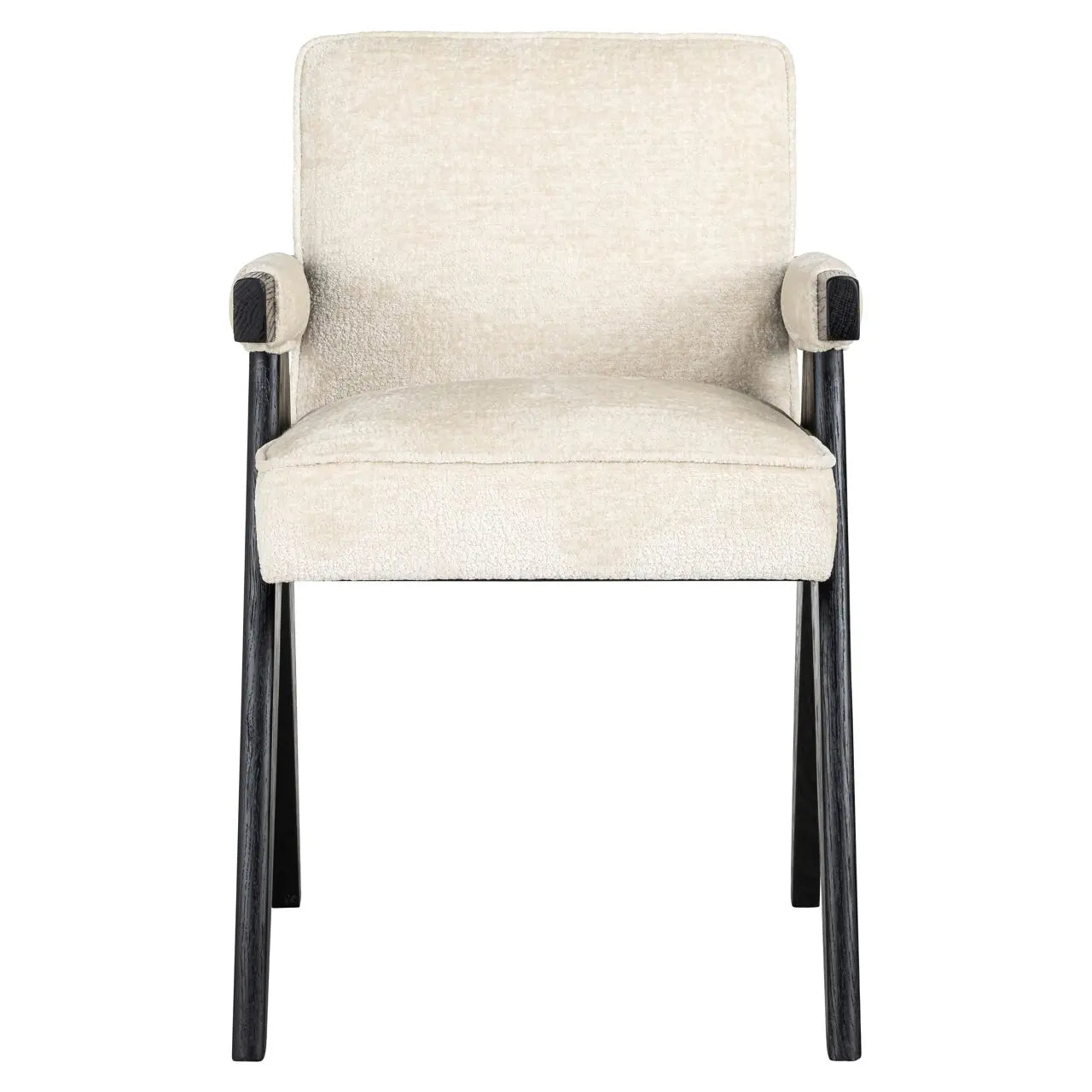 Dining chair Cooper white chenille