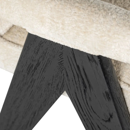 Dining chair Cooper white chenille