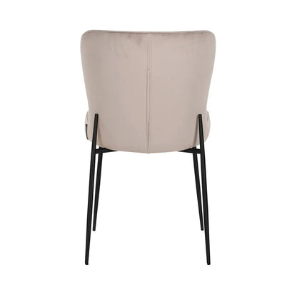 Dining chair Darby khaki velvet fire retardant (Set of 2)