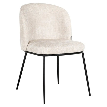 Dining chair Elvi niagara beige fire retardant (Set of 2)