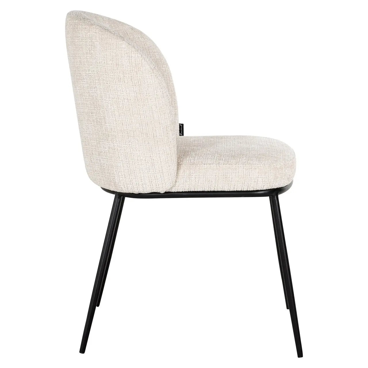 Dining chair Elvi niagara beige fire retardant (Set of 2)
