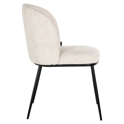 Dining chair Elvi niagara beige fire retardant (Set of 2)