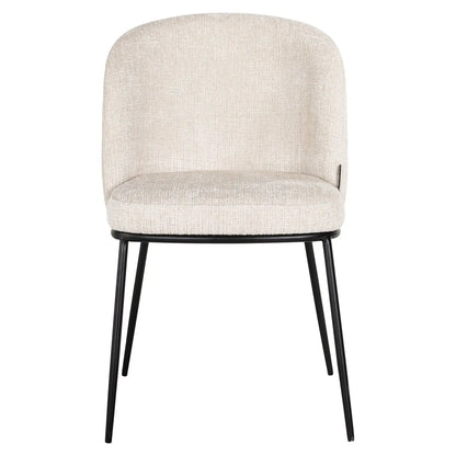 Dining chair Elvi niagara beige fire retardant (Set of 2)