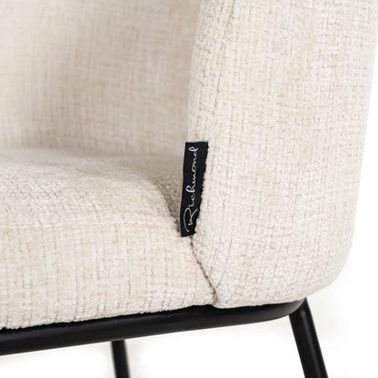 Dining chair Elvi niagara beige fire retardant (Set of 2)