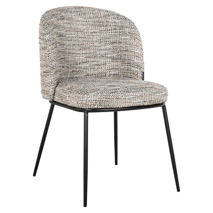 Dining chair Elvi trendy nature fire retardant (Set of 2)