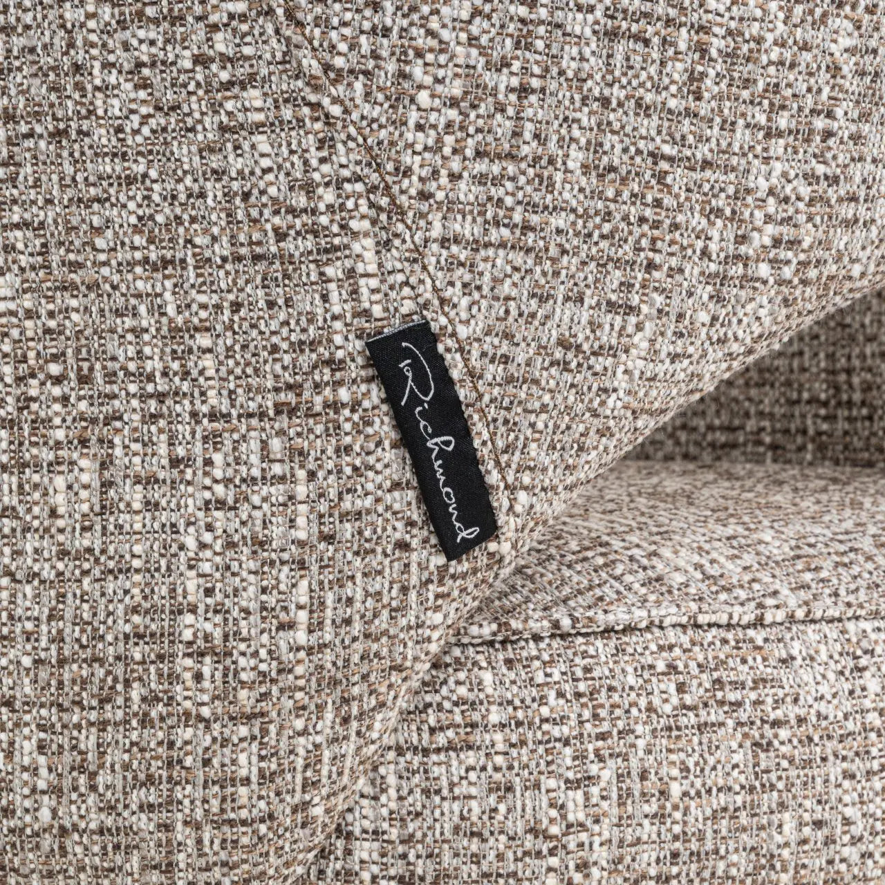 Dining chair Ginerva earth tweed swivel