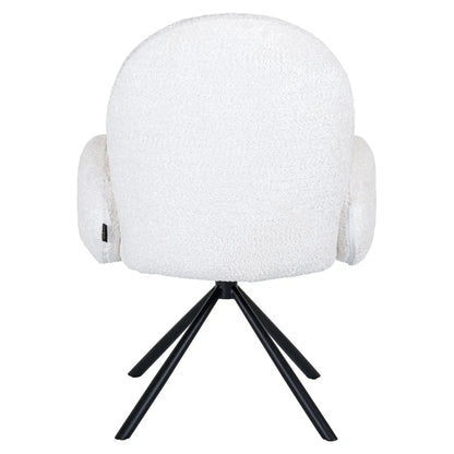 Dining chair Jolie sheep white swivel
