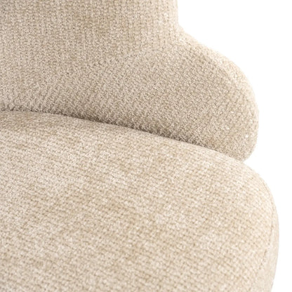 Dining chair Kayla cream unicorn swivel