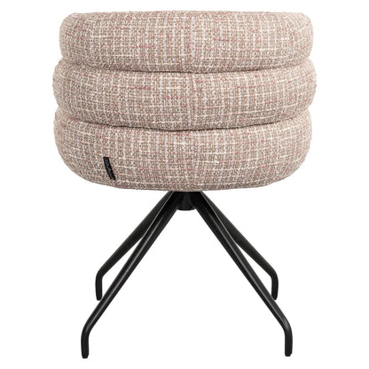 Dining chair Kayla trendy rose swivel