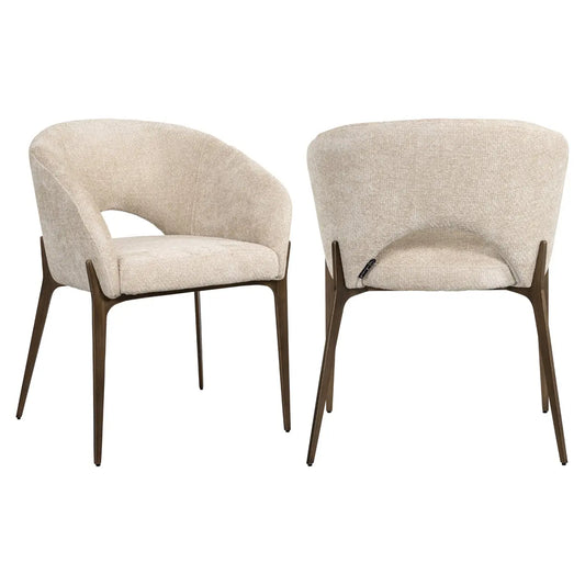 Dining chair Kenzi cream unicorn